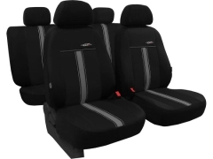 Pokrowce samochodowe, Pokrowce uniwersalne skórzane w kolorze czarno - szary,.