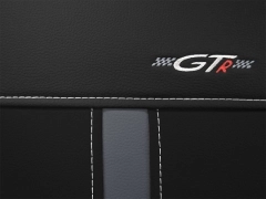 Pokrowce samochodowe, Pokrowce uniwersalne skórzane w kolorze czarno - szary,.