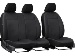 Pokrowce samochodowe do Opel Vivaro C (III) 2+1 (2019-...). Pokrowce miarowe skórzane w kolorze czarny, pasują do Opel Vivaro C (III) 2+1 (2019-...).