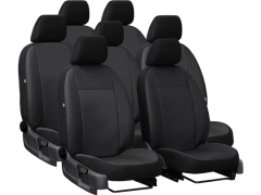 Pokrowce samochodowe do Renault Trafic 7m Spaceclass (2021-...). Pokrowce miarowe skórzane w kolorze czarny, pasują do Renault Trafic 7m Spaceclass (2021-...).