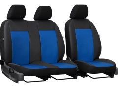 Pokrowce samochodowe do Opel Vivaro C (III) 2+1 (2019-...). Pokrowce miarowe skórzane w kolorze niebieski, pasują do Opel Vivaro C (III) 2+1 (2019-...).