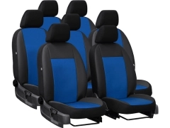 Pokrowce samochodowe do Renault Trafic 7m Spaceclass (2021-...). Pokrowce miarowe skórzane w kolorze niebieski, pasują do Renault Trafic 7m Spaceclass (2021-...).