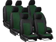 Pokrowce samochodowe do Ford Transit VI 8m (2006-2013). Pokrowce miarowe skórzane w kolorze zielony, pasują do Ford Transit VI 8m (2006-2013).