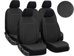 Pokrowce samochodowe do Ford C-Max II FL (2015-2019). Pokrowce miarowe skórzane w kolorze czarny, pasują do Ford C-Max II FL (2015-2019).