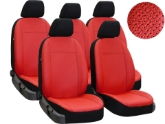 Pokrowce samochodowe do Ford C-Max II FL (2015-2019). Pokrowce miarowe skórzane w kolorze czerwony, pasują do Ford C-Max II FL (2015-2019).