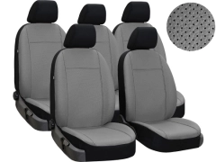 Pokrowce samochodowe do Ford C-Max II FL (2015-2019). Pokrowce miarowe skórzane w kolorze szary, pasują do Ford C-Max II FL (2015-2019).