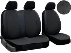 Pokrowce samochodowe do Opel Vivaro C (III) 2+1 (2019-...). Pokrowce miarowe skórzane w kolorze czarny, pasują do Opel Vivaro C (III) 2+1 (2019-...).