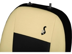 Pokrowce samochodowe do Toyota Corolla Cross Hybrid (2022-...). Pokrowce miarowe skórzane w kolorze beżowy, pasują do Toyota Corolla Cross Hybrid (2022-...).