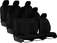 Pokrowce samochodowe do Renault Trafic 9m Spaceclass (2021-...). Pokrowce miarowe skórzane w kolorze czarny, pasują do Renault Trafic 9m Spaceclass (2021-...).