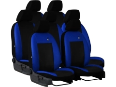 Pokrowce samochodowe do Renault Trafic 7m Spaceclass (2021-...). Pokrowce miarowe skórzane w kolorze niebieski, pasują do Renault Trafic 7m Spaceclass (2021-...).