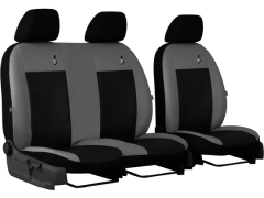 Pokrowce samochodowe do Opel Vivaro C (III) 2+1 (2019-...). Pokrowce miarowe skórzane w kolorze szary, pasują do Opel Vivaro C (III) 2+1 (2019-...).