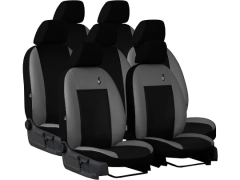 Pokrowce samochodowe do Renault Trafic 7m Spaceclass (2021-...). Pokrowce miarowe skórzane w kolorze szary, pasują do Renault Trafic 7m Spaceclass (2021-...).