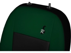 Pokrowce samochodowe do Toyota Corolla Cross Hybrid (2022-...). Pokrowce miarowe skórzane w kolorze zielony, pasują do Toyota Corolla Cross Hybrid (2022-...).