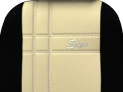 Pokrowce samochodowe, Pokrowce uniwersalne skórzane w kolorze beżowy,.