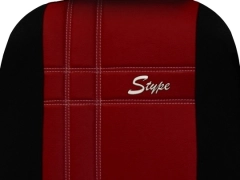 Pokrowce samochodowe, Pokrowce uniwersalne skórzane w kolorze bordowy,.