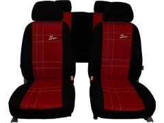 Pokrowce samochodowe, Pokrowce uniwersalne skórzane w kolorze bordowy,.