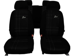 Pokrowce samochodowe, Pokrowce uniwersalne skórzane w kolorze czarny,.