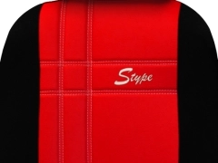 Pokrowce samochodowe, Pokrowce uniwersalne skórzane w kolorze czerwony,.