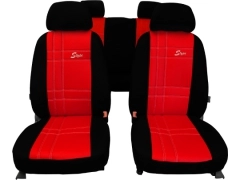 Pokrowce samochodowe, Pokrowce uniwersalne skórzane w kolorze czerwony,.