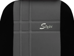 Pokrowce samochodowe, Pokrowce uniwersalne skórzane w kolorze szary,.