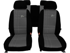 Pokrowce samochodowe, Pokrowce uniwersalne skórzane w kolorze szary,.