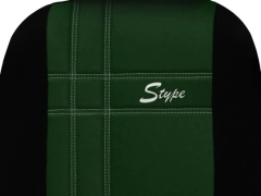 Pokrowce samochodowe, Pokrowce uniwersalne skórzane w kolorze zielony,.