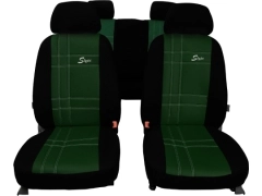 Pokrowce samochodowe, Pokrowce uniwersalne skórzane w kolorze zielony,.