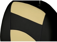 Pokrowce samochodowe do Toyota Corolla Cross Hybrid (2022-...). Pokrowce miarowe skórzane w kolorze beżowy, pasują do Toyota Corolla Cross Hybrid (2022-...).