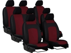 Pokrowce samochodowe do Peugeot Expert III 8m (2017-...). Pokrowce miarowe skórzane w kolorze bordowy, pasują do Peugeot Expert III 8m (2017-...).