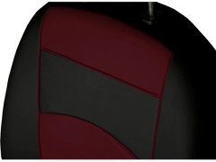 Pokrowce samochodowe do Toyota Corolla Cross Hybrid (2022-...). Pokrowce miarowe skórzane w kolorze bordowy, pasują do Toyota Corolla Cross Hybrid (2022-...).