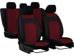 Pokrowce samochodowe do Toyota Corolla Cross Hybrid (2022-...). Pokrowce miarowe skórzane w kolorze bordowy, pasują do Toyota Corolla Cross Hybrid (2022-...).