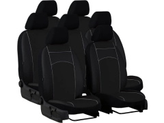 Pokrowce samochodowe do Renault Trafic 7m Spaceclass (2021-...). Pokrowce miarowe skórzane w kolorze czarny, pasują do Renault Trafic 7m Spaceclass (2021-...).