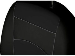 Pokrowce samochodowe do Toyota Corolla Cross Hybrid (2022-...). Pokrowce miarowe skórzane w kolorze czarny, pasują do Toyota Corolla Cross Hybrid (2022-...).