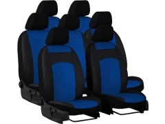 Pokrowce samochodowe do Renault Trafic 7m Spaceclass (2021-...). Pokrowce miarowe skórzane w kolorze niebieski, pasują do Renault Trafic 7m Spaceclass (2021-...).