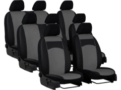 Pokrowce samochodowe do Peugeot Expert III 8m (2017-...). Pokrowce miarowe skórzane w kolorze szary, pasują do Peugeot Expert III 8m (2017-...).