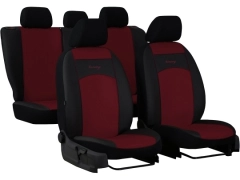 Pokrowce samochodowe, Pokrowce uniwersalne skórzane w kolorze bordowy,.