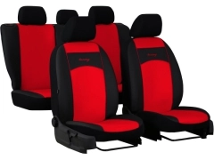 Pokrowce samochodowe, Pokrowce uniwersalne skórzane w kolorze czerwony,.