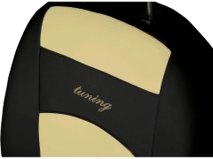 Pokrowce samochodowe, Pokrowce uniwersalne skórzane w kolorze beżowy,.