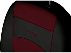 Pokrowce samochodowe, Pokrowce uniwersalne skórzane w kolorze bordowy,.