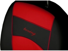 Pokrowce samochodowe, Pokrowce uniwersalne skórzane w kolorze czerwony,.