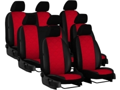 Pokrowce samochodowe do Peugeot Expert III 8m (2017-...). Pokrowce miarowe skórzane w kolorze K-1 (czerwony), pasują do Peugeot Expert III 8m (2017-...).