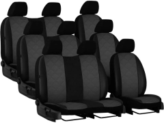 Pokrowce samochodowe do Renault Trafic 9m Spaceclass (2021-...). Pokrowce miarowe skórzane w kolorze K-5 (szary), pasują do Renault Trafic 9m Spaceclass (2021-...).