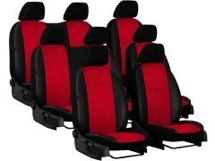 Pokrowce samochodowe do Peugeot Expert III 8m (2017-...). Pokrowce miarowe skórzane w kolorze P-1 (czerwony), pasują do Peugeot Expert III 8m (2017-...).