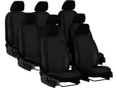 Pokrowce samochodowe do Peugeot Expert III 8m (2017-...). Pokrowce miarowe skórzane w kolorze P-2 (czarny), pasują do Peugeot Expert III 8m (2017-...).