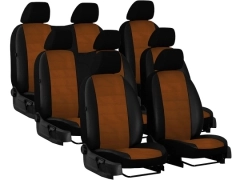 Pokrowce samochodowe do Peugeot Expert III 8m (2017-...). Pokrowce miarowe skórzane w kolorze [NIEDOSTĘPNY] P-3 (brązowy), pasują do Peugeot Expert III 8m (2017-...).