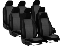 Pokrowce samochodowe do Peugeot Expert III 8m (2017-...). Pokrowce miarowe skórzane w kolorze P-5 (szary), pasują do Peugeot Expert III 8m (2017-...).