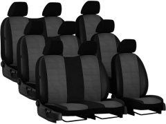 Pokrowce samochodowe do Renault Trafic 9m Spaceclass (2021-...). Pokrowce miarowe skórzane w kolorze P-5 (szary), pasują do Renault Trafic 9m Spaceclass (2021-...).