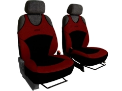 Koszulki samochodowe, Koszulki na siedzenia welurowe, materiałowe w kolorze bordowy (wzór A),.