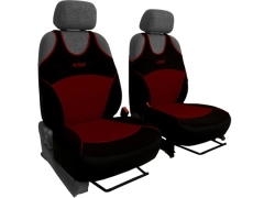 Koszulki samochodowe, Koszulki na siedzenia welurowe, materiałowe w kolorze bordowy (wzór B),.