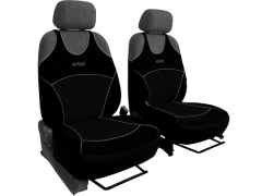 Koszulki samochodowe, Koszulki na siedzenia welurowe, materiałowe w kolorze czarny (wzór A),.